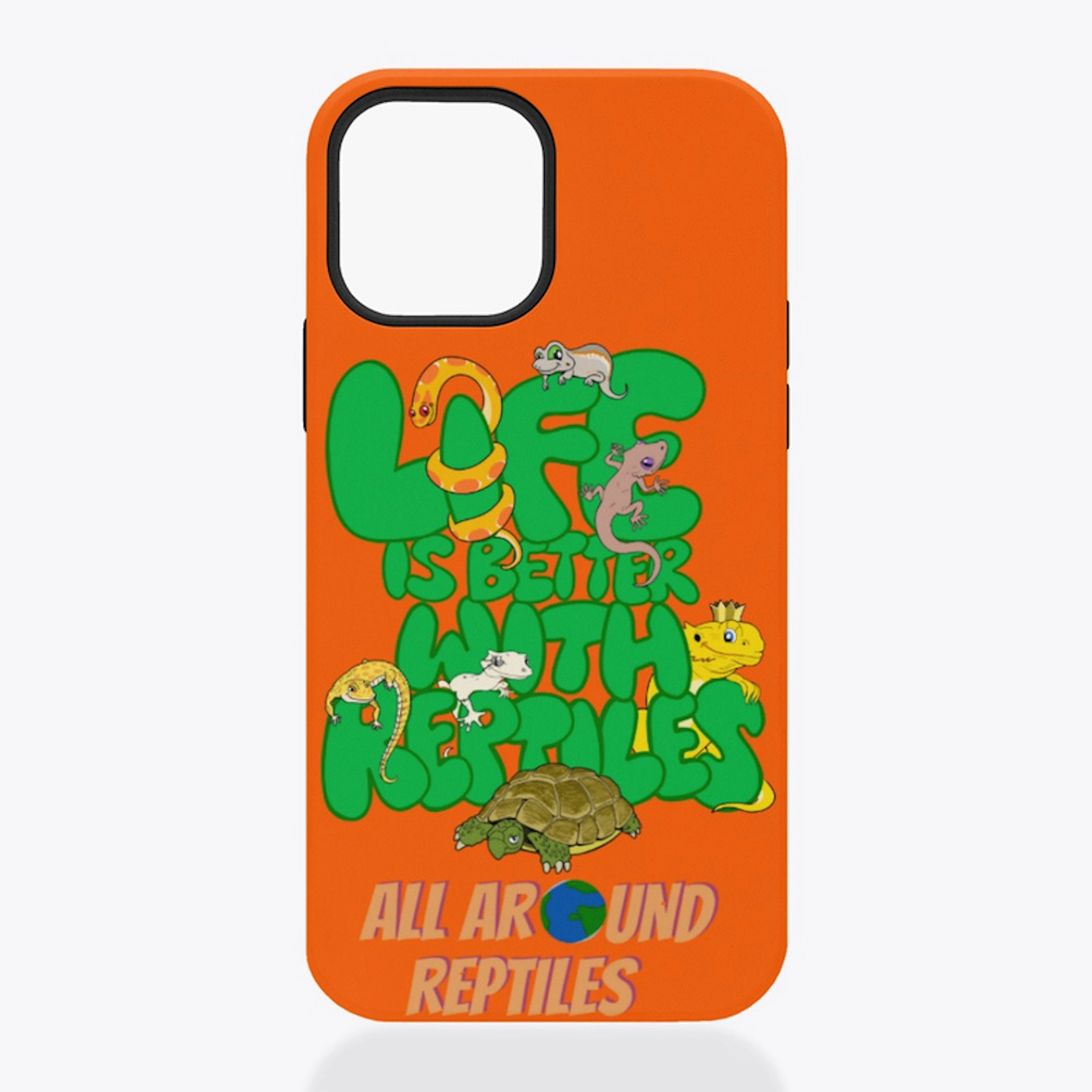 Life is Better with Reptiles Apple case