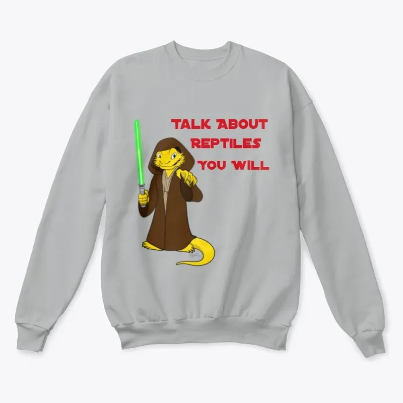 Bearded dragon Padawan-slogan - Crewneck